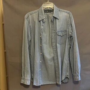 Ralph Lauren Denim Blue Button Down Shirt